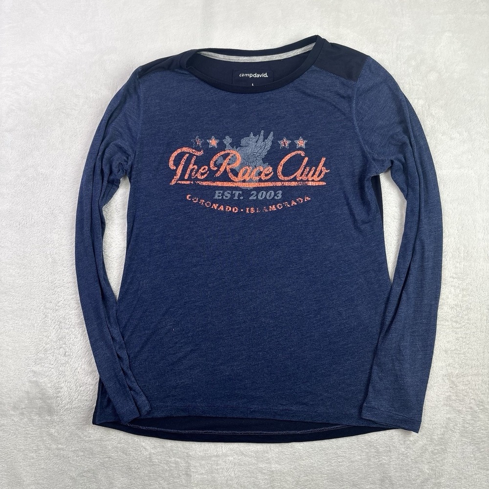 Camp david The Race Club Long Sleeve Graphic Shirt Men's Large